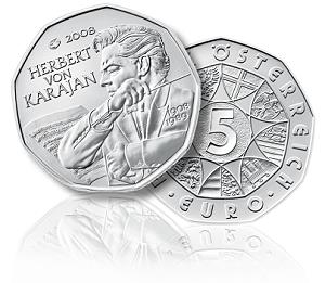 Austrian-Mint-Issues-5-Euro-Silver-Herbert-Von-Karajan-Coin