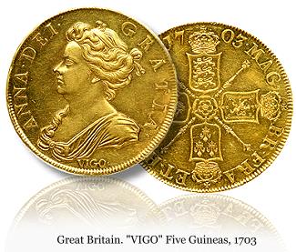 1703-Vigo-5-Guineas-Gold-Is-Star-Of-The-Millennia-Sale