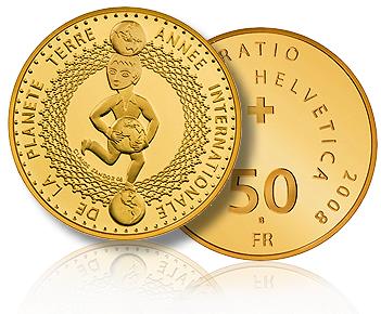 Swiss-Confederation-Issues-Year-Of-Planet-Gold-Commemorative