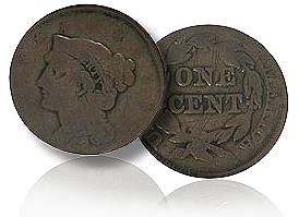 Amazing-Braided-Hair-Large-Cent-Struck-On-Half-Cent-Found
