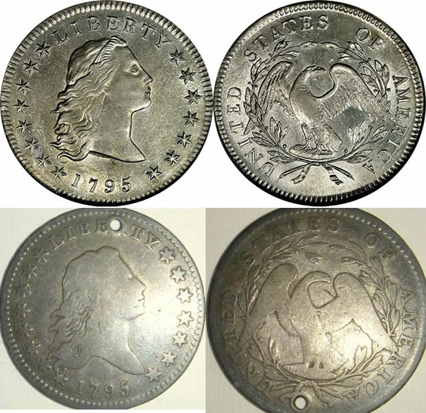 1795-Flowing-Hair-Silver-Dollar-With-A-Small-Hole