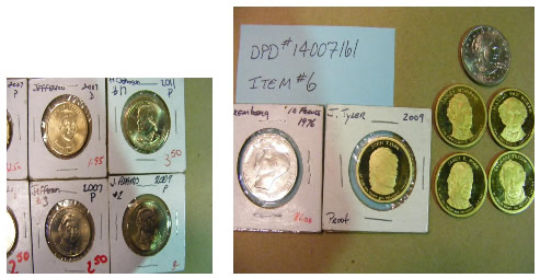 Recovered-Coins-In-Denton,-Texas