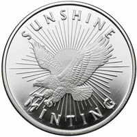 Sunshine-Rounds-65βΆ-Over-Spot/Silver-Eagles-$2.29-Over-Spot