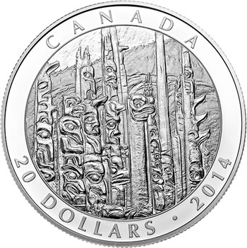 Emily-Carr's-Totem-Forest-1-Oz-Silver---6,000-Mintage