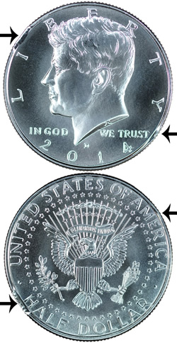 Click to See if There's a Larger Image! NGC-Grades-Mint-Error-50th-Anniversary-Kennedy-Half-Dollar