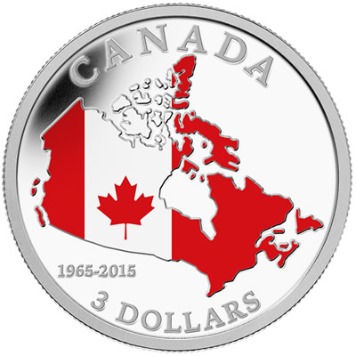 Click to See if There's a Larger Image! Royal-Canadian-Mint-Celebrates-50th-Anniversary-Of-The-Canadian-Flag-With-Gold/Silver-Coins