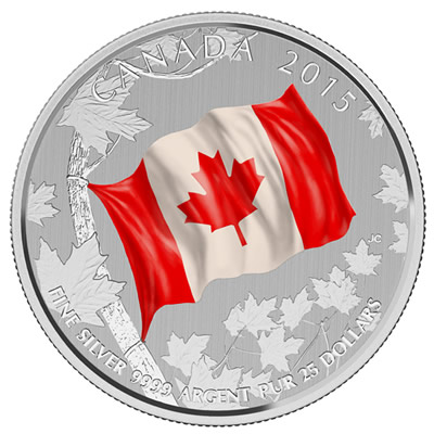 Royal-Canadian-Mint-Celebrates-50th-Anniversary-Of-The-Canadian-Flag-With-Gold/Silver-Coins
