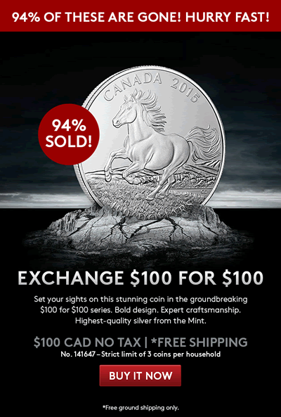RCM-Sellout-Alert:-$100-For-$100-Canadian-Horse-94%-Sold-Out