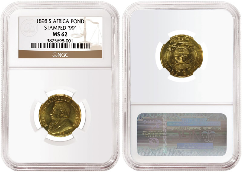 World-Coins-–-NGC-Grades-Rare-“99”-Stamped-1898-South-Africa-Pond