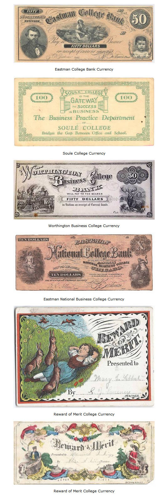 College-Currency-In-19th-Century-America