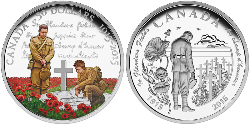 RCM-Commemorates-100th-Anniversary-Of-In-Flanders-Fields-With-Silver-Coins