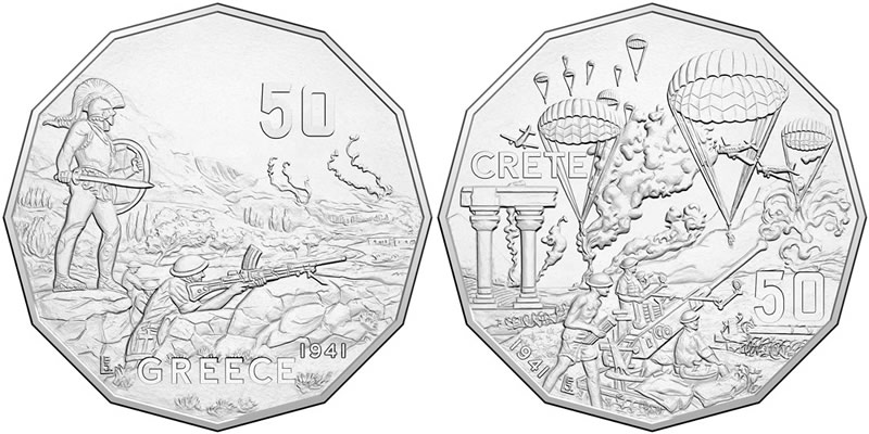 Battles-Of-Greece-And-Crete-Commemorated-In-Enduring-Coins