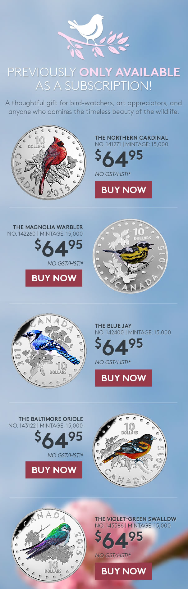 Product-Alert:-RCM-Bird-Coins-Now-Available-As-Singles