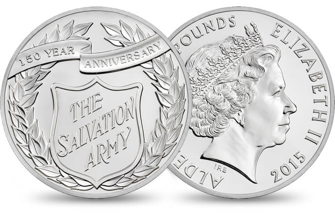 The-Royal-Mint-Commemorates-The-150th-Anniversary-Of-The-Salvation-Army-With-�5-Coins