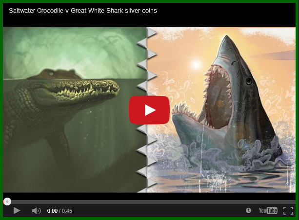 Video:-Saltwater-Crocodile-V-Great-White-Shark-Silver-Coins