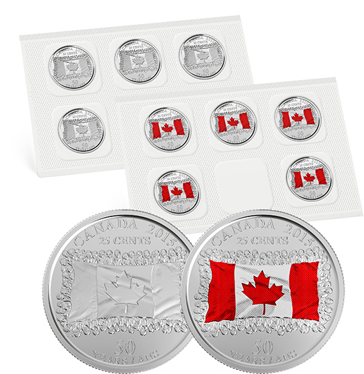 RCM-25-Cent-Circulation-Coin-Celebrates-50th-Anniversary-Of-The-Canadian-Flag