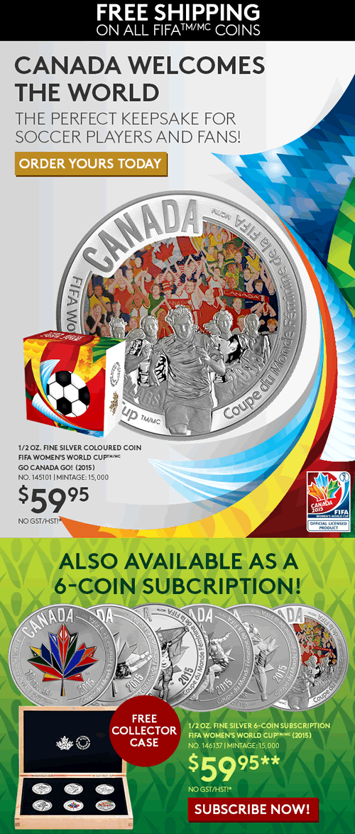 Royal-Canadian-Mint:-Free-Shipping-On-All-Fifa-Coins
