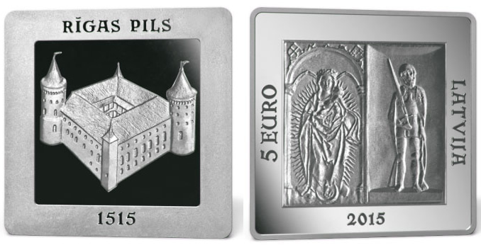 Latvijas-Banka-Issues-Collector-Coin---500-Years-Of-The-Riga-Castle