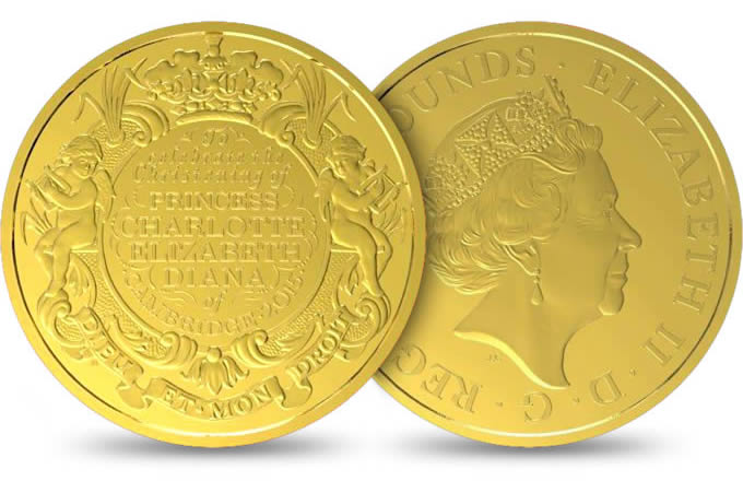 The-Royal-Mint-Reveals-Design-Of-Princess-Charlotte�s-Christening-Coin