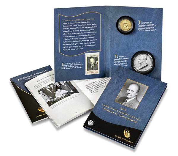2015-Coin-And-Chronicles-Set:-Dwight-D.-Eisenhower-Available-On-Aug.-11