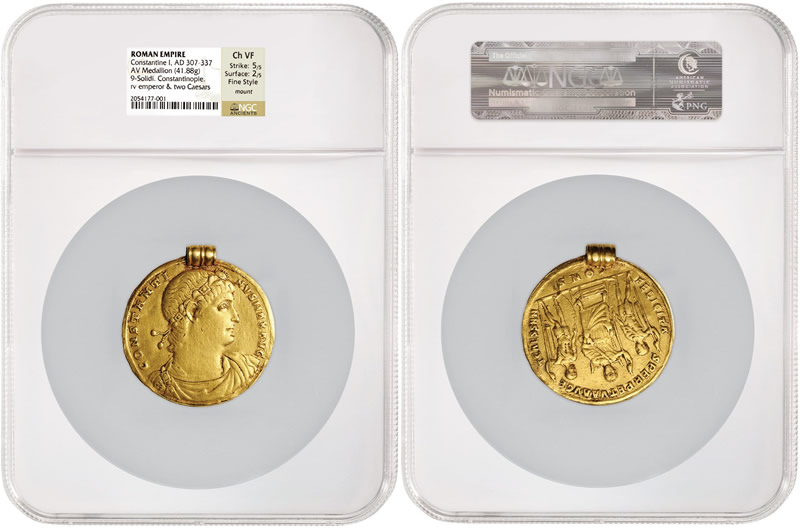 NGC-Ancients-Grades-Possibly-Unique-Roman-Gold-Medallion