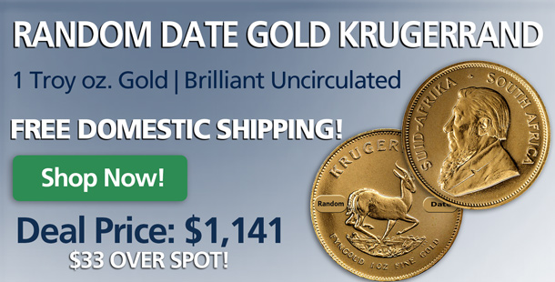 Mcm-On-Ebay:-Weekend-Sale---Lot-Of-5-Silver-Brittainias-And-1-Oz.-Gold-Krugerrands