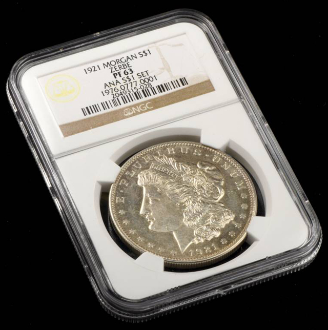 1921-Morgan-Silver-Dollar-Authenticated-As-Zerbe-Proof