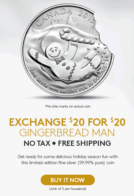 RCM-New-Releases:-$20-For-$20-Fine-Silver-Coin---Gingerbread-Man