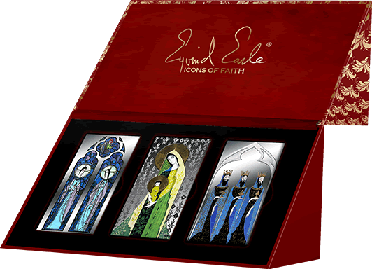 RCM-New-Release:-2015-Fine-Silver-3-Coin-Set-�-Icons-Of-Faith