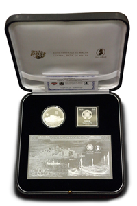 Click to See if There's a Larger Image! Malta-To-Issue-Silver-Coin-And-Stamp-To-Honor-Heads-Of-Government-Meeting