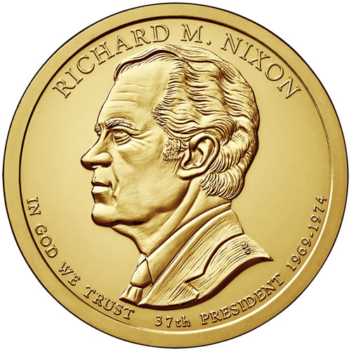US-Mint-Announces-2016-Presidential-$1-Coins-Designs:-Gerald-Ford-And-Richard-Nixon