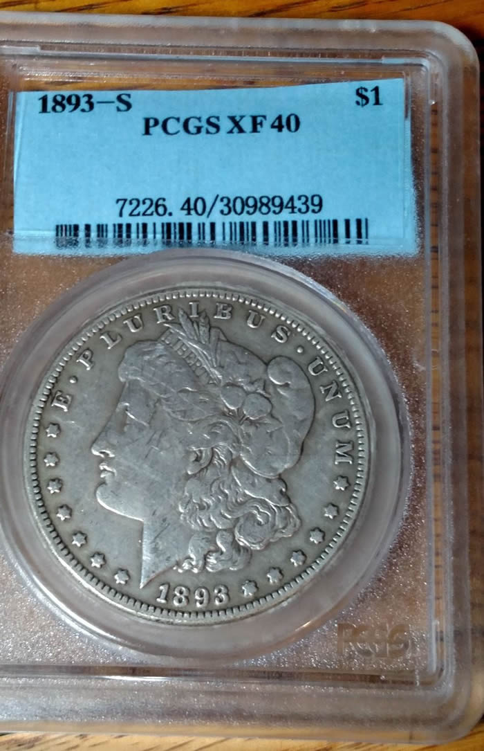 Counterfeit-PCGS-1893-XF40-Morgan-Silver-Dollar