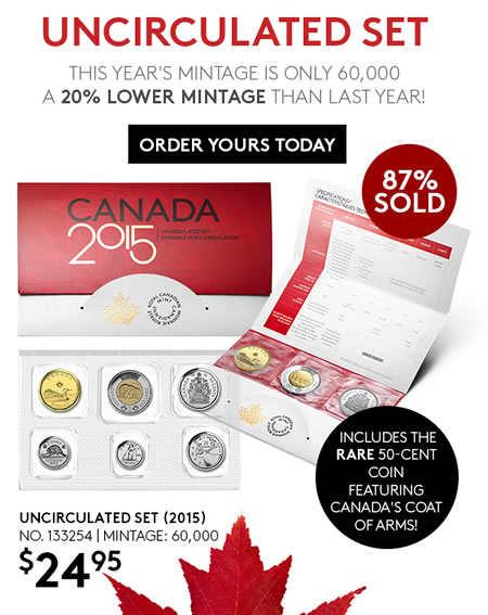 RCM-Sellout-Alert---2015-Uncirculated-Set-87%-Sold-Out