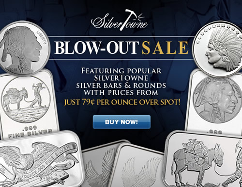 Silvertowne-Silver-Bars-&-Rounds-From-Just-79�/Oz-Over-Spot!