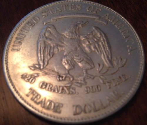 Counterfeit-1879-Trade-Dollar,-1865-Dollar,-Indian-Head