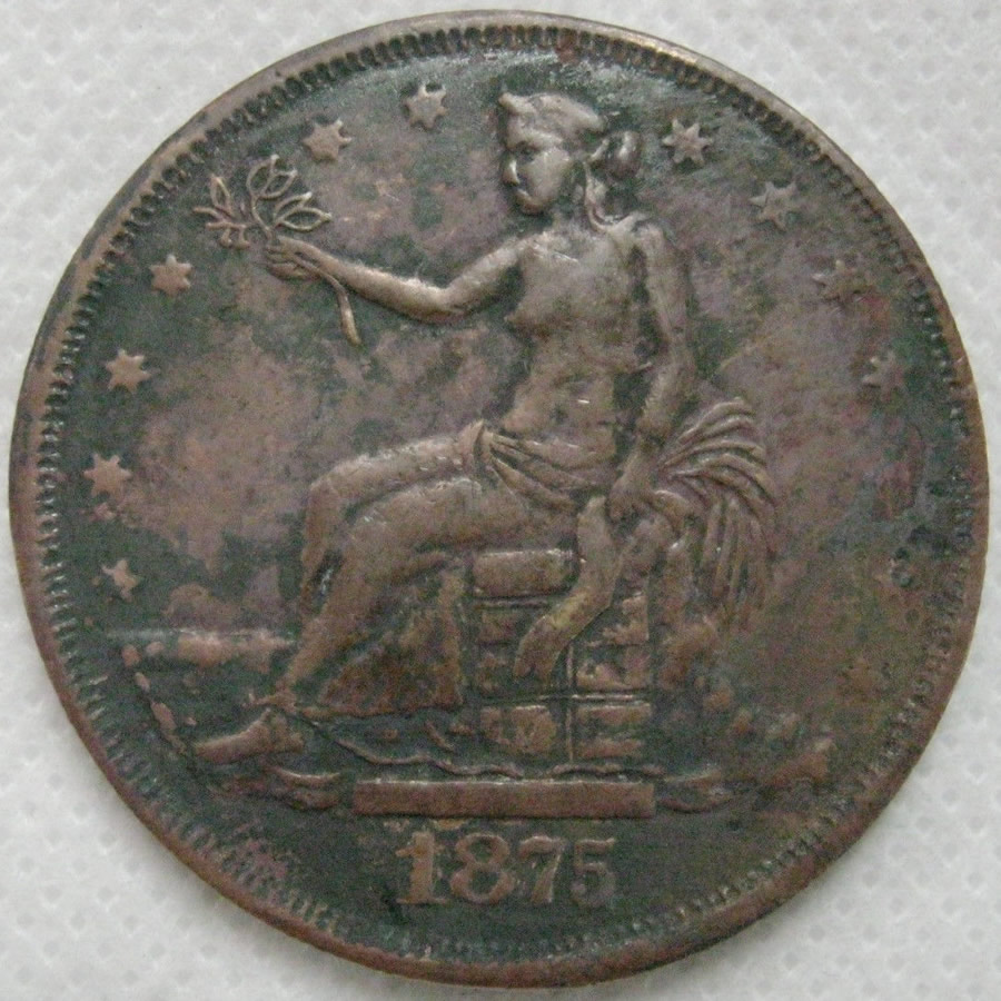 1875-S--Trade-Dollar-U.s-Coin,-Rarest-Coin
