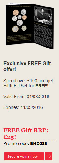 Royal-Mint-Coupon-Codes:-Free-Gifts,-40%-Off-Queen's-Fifth-Silver-Proof-Set