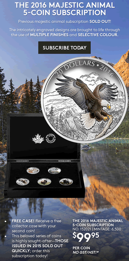 New-RCM-Release:-The-2016-Majestic-Animal-5-Coin-Subscription