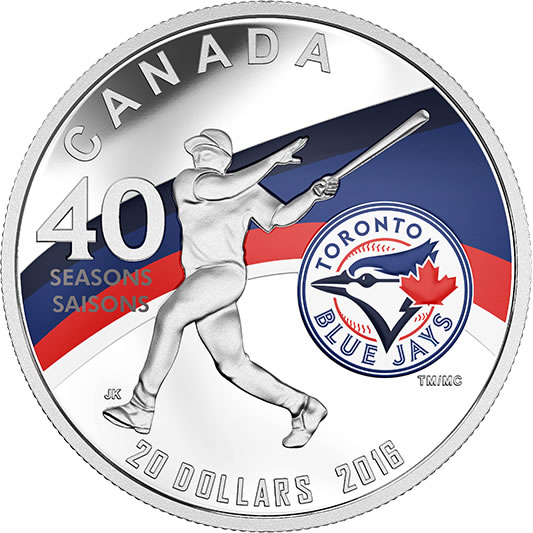 RCM-New-Releases:-2016-Silver-Coin-�-Celebrating-The-40th-Season-Of-The-Toronto-Blue-Jays