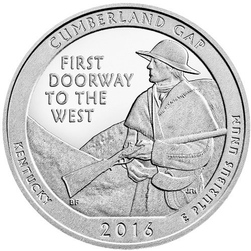2016-5-Oz-ATB-Cumberland-Gap-National-Historic-Park-Silver-Coin-Now-In-Stock-&-Ready-To-Ship!