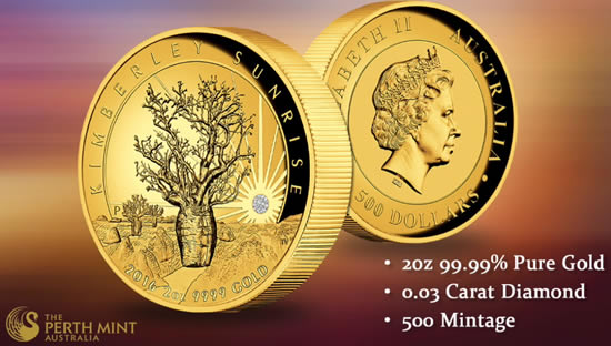 Video:-Fine-White-Diamond-Being-Expertly-Set-In-Stunning-2oz-Gold-Kimberley-Sunrise-Proof-Coin
