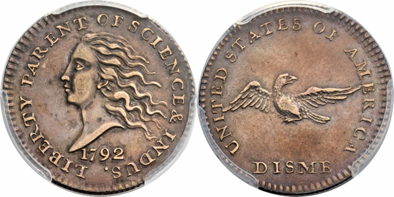 Finest-Known-1792-Silver-Disme-Brings-$998,750-In-$28-Million-Csns-Auctions