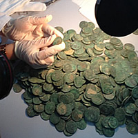 Researchers-Learn-More-About-Recently-Unearthed-Roman-Coin-Hoard