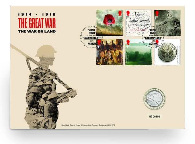 Royal-Mint-New-Releases:-The-Great-War-Bu,-Silver,-And-Gold-PNCs-Stamp-And-Coin-Sets