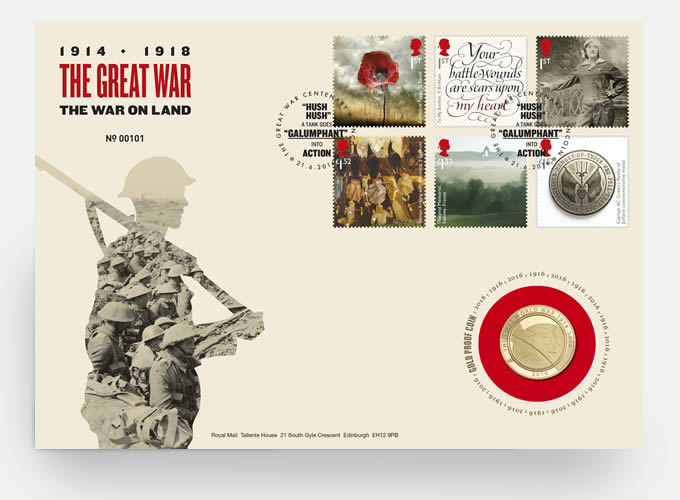Royal-Mint-New-Releases:-The-Great-War-Bu,-Silver,-And-Gold-PNCs-Stamp-And-Coin-Sets