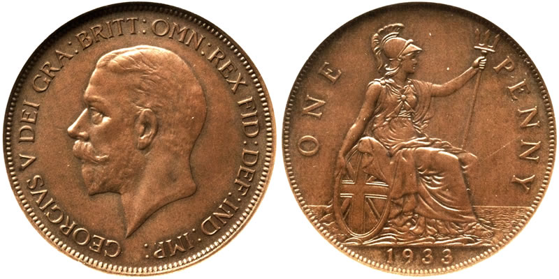 A-World-Of-Money:-The-Famous-1933-George-V-Penny,-A-Legendary-British-Rarity