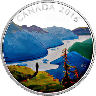 RCM-New-Releases:-2016-1-Oz.-Pure-Silver-Coloured-Coin-–-Canadian-Landscape-Series:-Reaching-The-Top