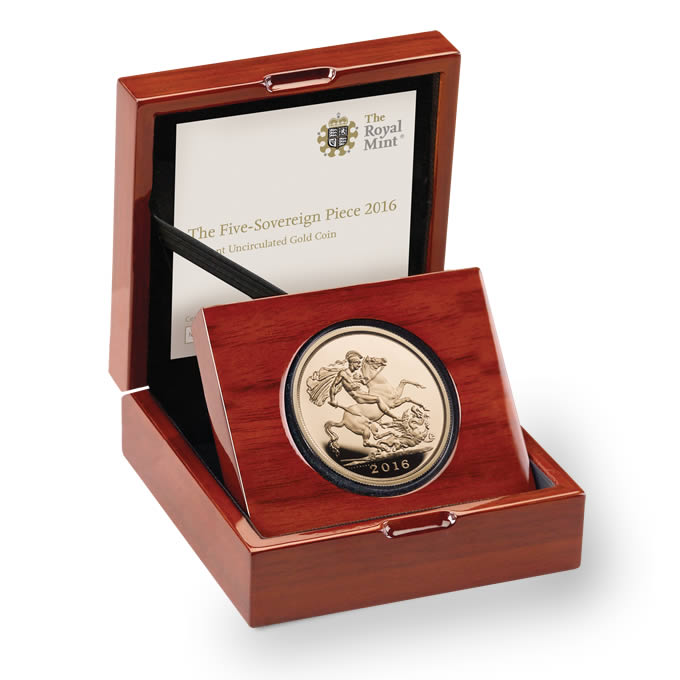 Royal-Mint-New-Release:-The-Five-Sovereign-Piece-2016-Brilliant-Uncirculated
