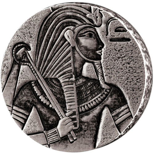 Video:-2016-5-Oz-Republic-Of-Chad-Egyptian-Relic-Series-King-Tut-Silver-Coins