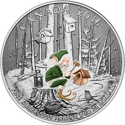 RCM-New-Releases:-$25-Fine-Silver-Coin:-Woodland-Elf